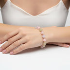 34pcs Natural Morganite Stone Beads - Image 5