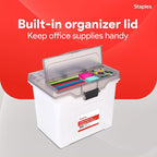 STAPLES File Box File Portable Tote, Letter Size - Image 4