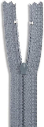 Dark Grey 28" Nylon Coil Zipper Non-Separating Closed End – Replacement Zipper - Image 3