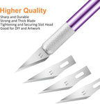3PCS Craft Knife Hobby Knife Includes 30PCS Spare Exacto Knife Blades #11 and A - Image 4