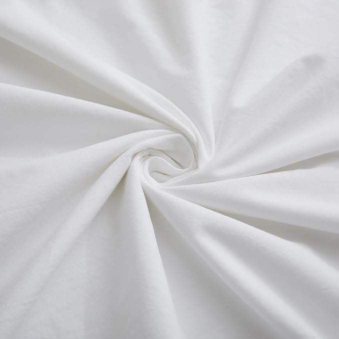 100% Washed Cotton Duvet Cover Queen Size, 90x90 Inches - Image 6