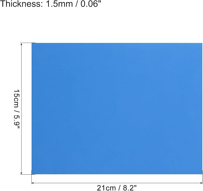 MECCANIXITY EVA Foam Sheets Blue 7.6 Inch x 5.9 Inch 1.5mm Thickness - Image 2