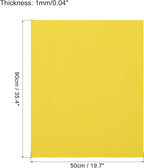MECCANIXITY EVA Foam Sheets Lemon Yellow 19.7 Inch x 35.4 Inch 1mm Thick Crafts - Image 2
