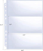 30 Pack 180 Pockets 11 Hole Currency Collection Sleeves, Cash Collecting Album - Image 5