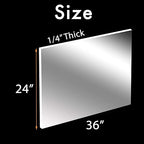 CALPALMY 24 x 36 Clear Acrylic Sheet Plexiglass 1/4" Thick; Use - Image 3