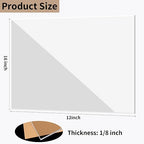 12 x 16 inch Clear Acrylic Sheets 1/8 inch Thick - Image 2