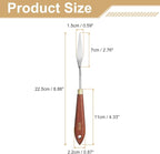 HARFINGTON Palette Knife Painting Tool 2.76" x 0.59" Stainless Steel Teardrop - Image 2