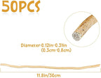 50Pcs Natural Twigs, Driftwood Branches - Image 2