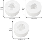 3Pcs 3D Jasmine Peony Flower Silicone Molds - Image 2
