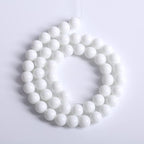 4mm 90pcs Natural White Porcelain Agates Stone Round Beads - Image 5