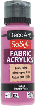Deco Art SoSoft Fabric Acrylic Paint 2oz-Fuchsia by DecoArtAcrylicPaintCraftSupplies