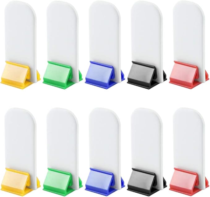 Bignc 50 Pack Colorful Game Card Stands, 50 Pieces White Blank Game Board Marker - Image 4