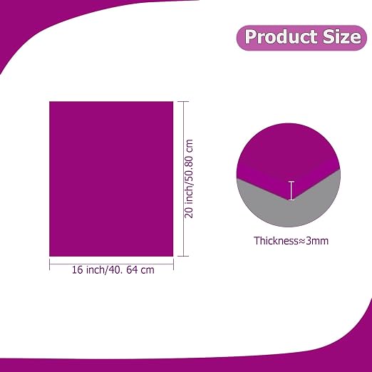 2 Pack 16'' x 20'' Opaque Purple Acrylic Sheet, 3mm Thick Acrylic Plastic Sheet - Image 2