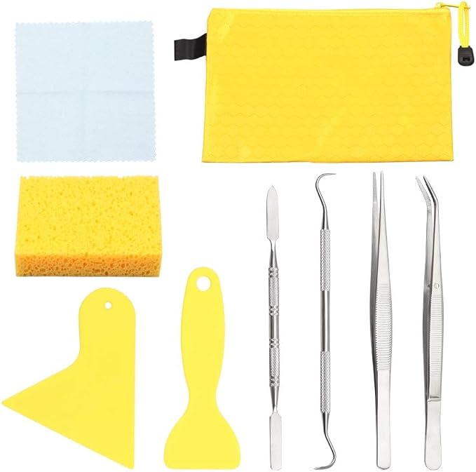 SPEEDWOX 9PCS Mosaic Tools and Supplies Beginners Set 2 Scrapers 2 Tweezers 1 by SPEEDWOX
