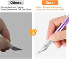3PCS Craft Knife Hobby Knife Includes 30PCS Spare Exacto Knife Blades #11 and A - Image 3