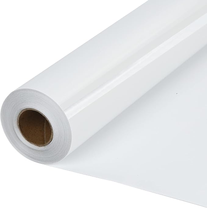 HTVVETUR White HTV Iron on Vinyl 12Inch by 35ft Heat Transfer Vinyl by HTVVETUR