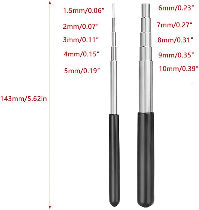 2 Pack Coil Jig Tool Set Stainless Steel Micro 1.5mm-10mm Wire Looping Winding - Image 3