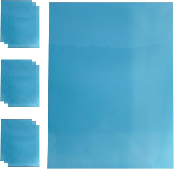 Transparent PVC Faux Leather Sheets, Glossy Waterproof Clear Vinyl Fabric - Image 2