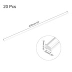 MECCANIXITY 20pcs Acrylic Square Rods 1/16" x 16" Clear Acrylic Dowel Rods - Image 2