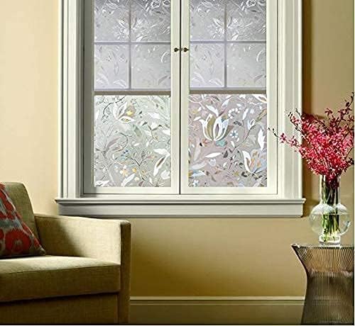 Window Film Privacy Stained Glass Frosted Decoration Static Cling Removable - Image 5