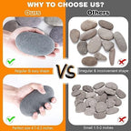 River Rocks for Painting 10 Pcs Extra Large 4.7-6.3 Inch Flat Smooth Painting - Image 3