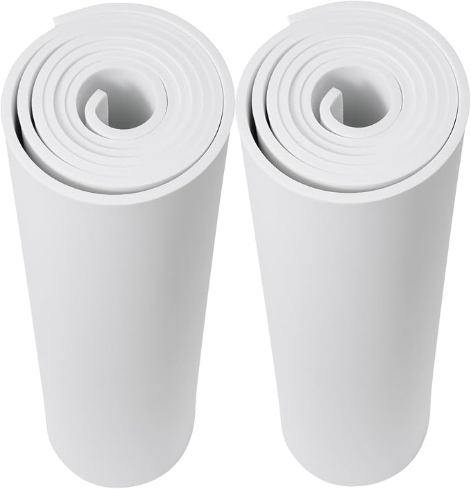 AMZQNART 2Pcs EVA Foam 5mm, Cosplay Foam 39x59 inch White, High Density 90 kg/m³ by AMZQNART