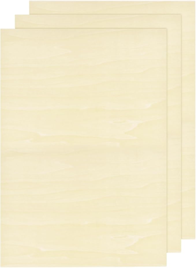 MECCANIXITY 3pcs Basswood Sheets 18 x 12 x 3/16 Inch Unfinished Wood Boards by MECCANIXITY