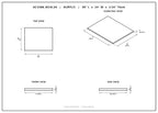 Extruded Acrylic Sheet, 1/16" x 24" W x 30" L - Image 2