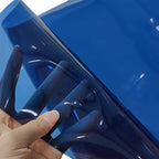 HYANG Navy Transparent PVC Super Clear Holographic Vinyl Faux Leather Sheets 1 - Image 2