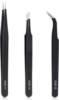 kaverme 3PCS Precision Tweezers Set, Upgraded Anti-Static Stainless Steel of by Unknown