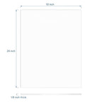 KAITELA Clear Acrylic Sheet 18" x 24" x 1/8" Thick Cast Plexiglass Panel - Image 3