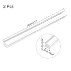 MECCANIXITY 2pcs Acrylic Square Rods 13/16" x 12" Clear Acrylic Dowel Rods - Image 2