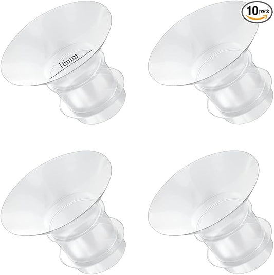 Flange Inserts 16mm for Medela,Spectra 24mm Shields/Flanges,Compatible with Momcozy M9/M5/M6/S12 Pro/S9 Pro Wearable Breast Pump,Reduce 24mm Nipple Tunnel Down to 16mm,4PCS