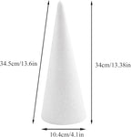 Crafjie Foam Cones for DIY Arts and Crafts, for DIY Home Craft Project - Image 2