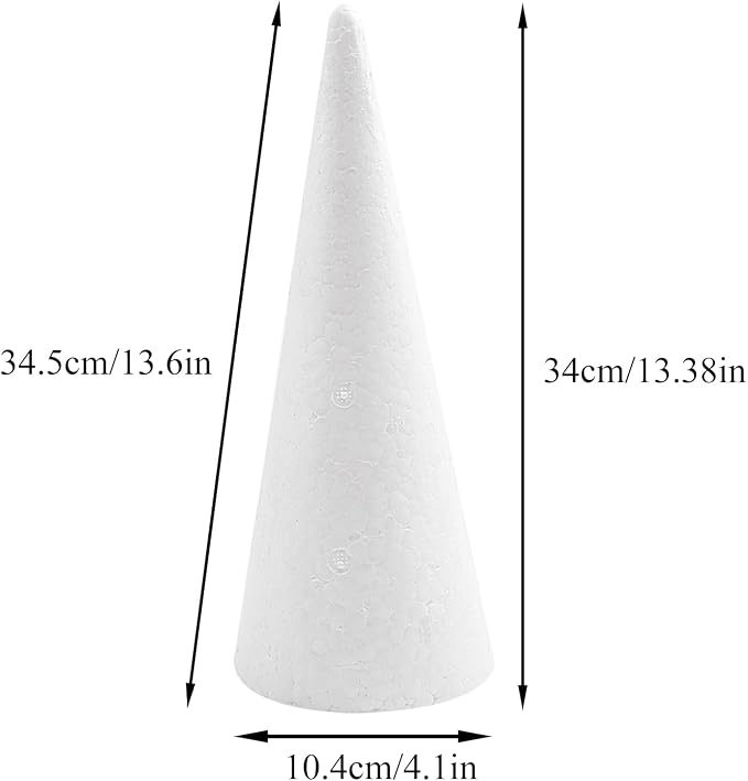 Crafjie Foam Cones for DIY Arts and Crafts, for DIY Home Craft Project - Image 2