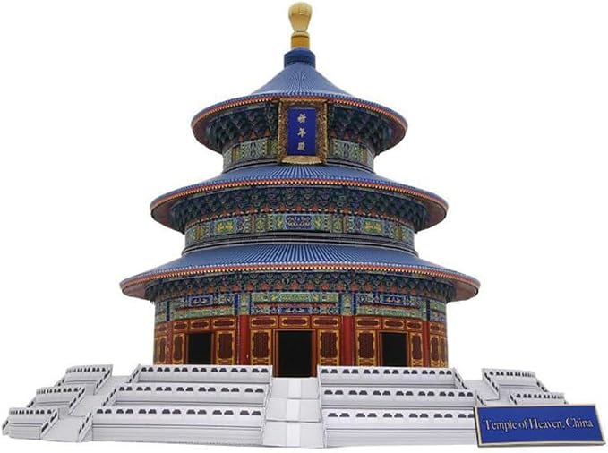 Temple of Heaven DIY Paper Model Kit, Hall of Prayer 3D Architecture, Complex by StrucToys