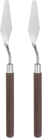HARFINGTON 2pcs No.3 Palette Knives 17mm Width Stainless Steel Large Pointy by HARFINGTON