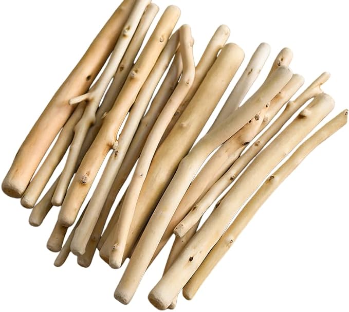Natural Driftwood Pieces, Unfinished Wooden Sticks by Unknown