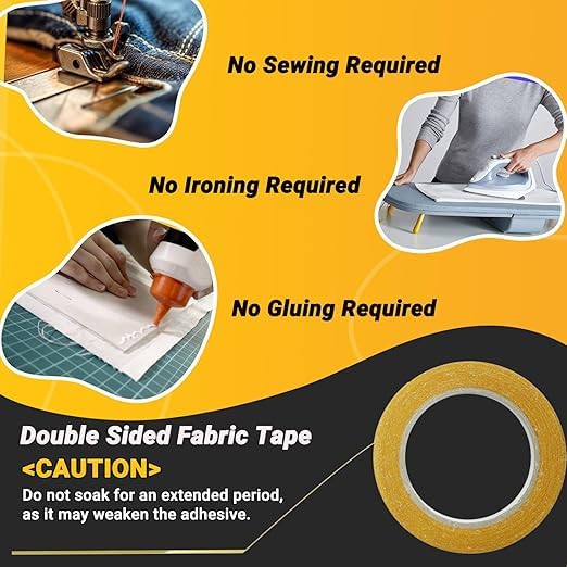 SWRT Double Sided Fabric Tape for Hem, Fashion Dress, Curtains – Heavy Duty - Image 4