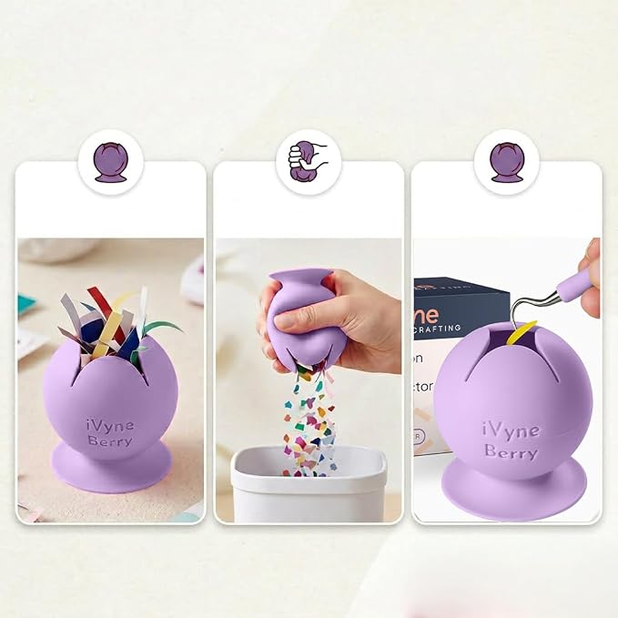 iVyne Berry Suctioned Vinyl Weeding Scrap Collector & Holder - Image 4