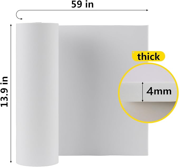 Do²ping 2-Pack White EVA Foam Sheet, 4mm Thick Foam Sheet - Image 2