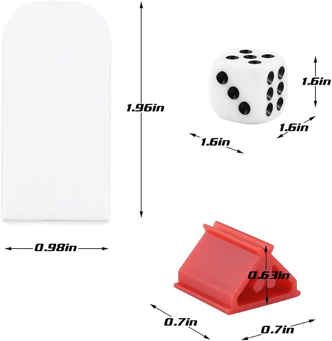 Bignc 50 Pack Colorful Game Card Stands, 50 Pieces White Blank Game Board Marker - Image 2