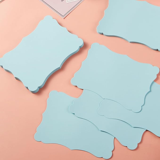 50 Pack Blank Kraft Greeting Cards, Light Blue, 4x6IN | Thick Cardstock Paper - Image 6