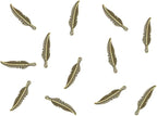 ALIMITOPIA 100pcs Alloy Feather Charms Pendants Easter Angel Wing Feather - Image 4