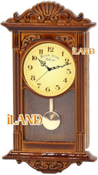 iLAND Miniature Dollhouse Accessories on 1:12 Scale, Grandfather Wall Clock and - Image 2
