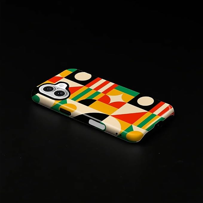 ZHEGAILIAN Case for iPhone 16 Plus, Geometric Colors Durable Shockproof - Image 2