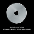 HEADLEY TOOLS 60mm Rotary Cutter Blades 10 Pack Fits Olfa, Replacement Rotary - Image 2