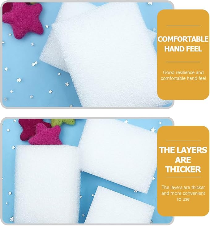 Luxshiny 6pcs Needle Felting Foams Pad Wool Felting Pin Cushion Flat Panel Foam - Image 3