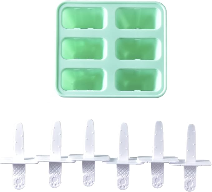 Popsicle Mold, Popsicle Molds 6 Pieces Silicone Ice Pop Molds BPA Free Popsicle - Image 9