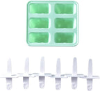 Popsicle Mold, Popsicle Molds 6 Pieces Silicone Ice Pop Molds BPA Free Popsicle - Image 9